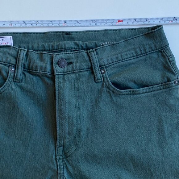 Gap Mens Straight Fit Flex Green Jeans Size 31 x 32 Denim 99% Cotton 1% Spandex - Picture 9 of 13